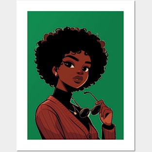 Cool black woman Posters and Art